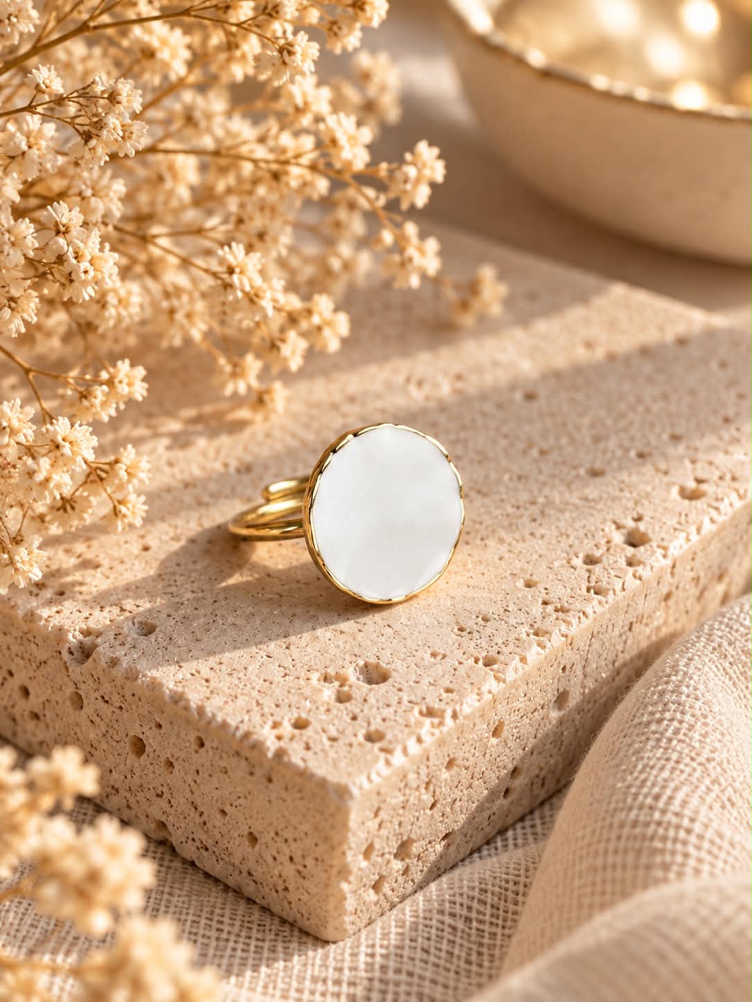 Bague éclat d’ivoire