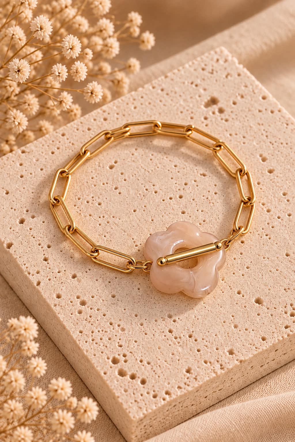 Bracelet Fleuri Poudré
