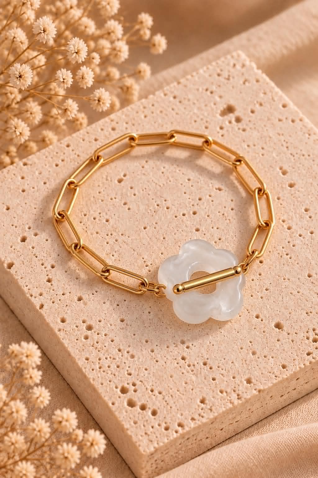 Bracelet Fleuri Nacré