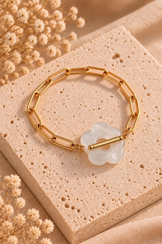 Bracelet Fleuri Nacré