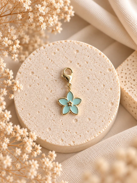 Charm Fleur Turquoise