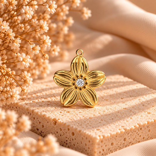 Pendentif Fleur Précieuse