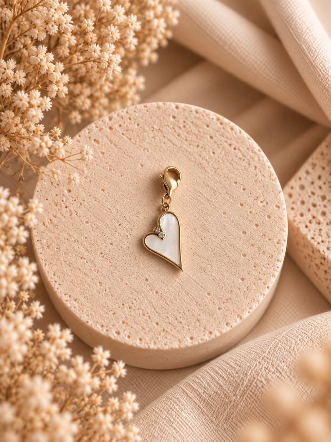 Charm Cœur de Nacre